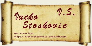 Vučko Stošković vizit kartica